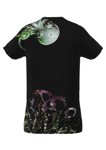 Cthulhu koszulka reglan dziecieca czarna tyl.png