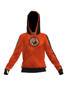Bluza damska pomarańczowa kangurek - International Capoeira Raiz