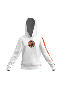 Bluza damska biała z pasem kangurek - International Capoeira Raiz