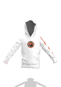 Bluza dziecięca biała z pasem kangurek - International Capoeira Raiz