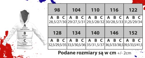 Dziecieca Bluzy Kangurek Faza Rem rozmiary.jpg