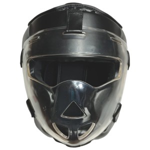 Kask krav-maga ze skaju z maską