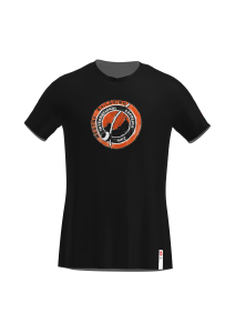 Koszulka czarna męska malowane logo - International Capoeira Raiz 