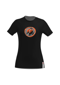 Koszulka czarna damska malowane logo - International Capoeira Raiz