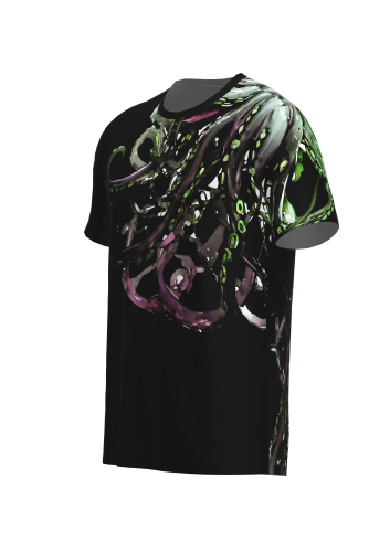 Cthulhu koszulka standard czarna 3-4.png